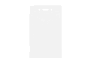 Clear Verticle Badge Pouch with Bulldog Clip